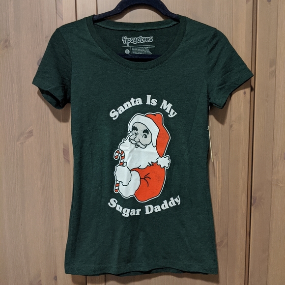 NWT Tipsy Elves Santa is my Sugar Daddy Tee - Picture 5 of 6